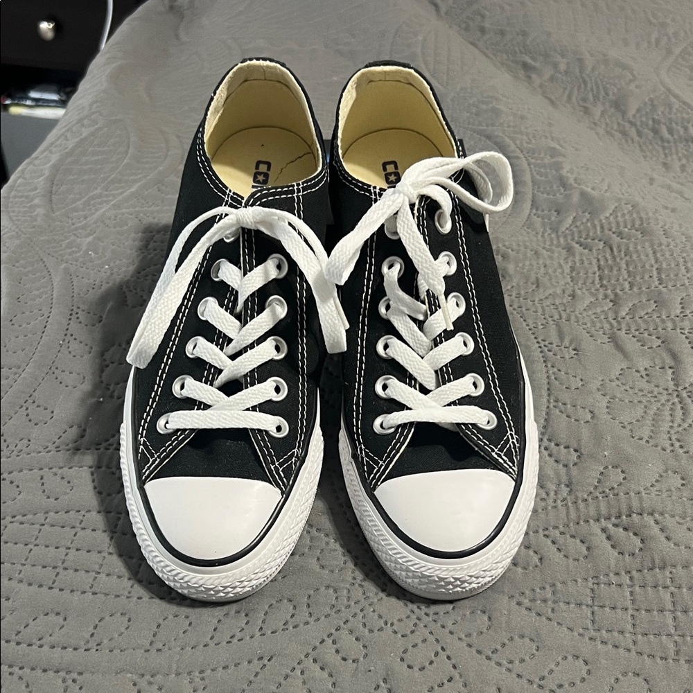Converse Black and White Canvas Sneakers